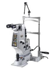 Laser Yag Nidek YC-1600 para capsulotomia con lampara de hendidura interconstruida-0