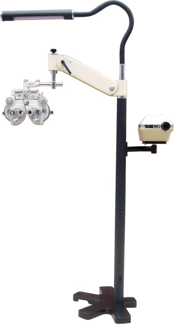 FA-6 Poste de piso fijo con brazos para proyector y foroptero -0
