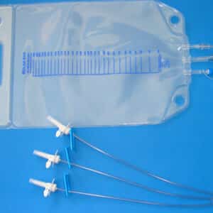 5012 Bolsa de alimentación parenteral 1 L. fabricada en EVA. Posee una o tres bayonetas con entrada-0