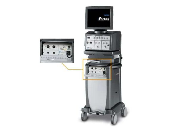 Fotocoagulador integral Nidek GYC-500 compacto consola y adaptador a lampara de Hendidura-1878