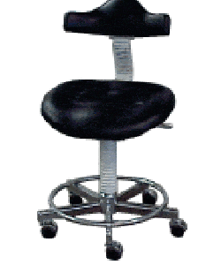 04-4400 Banco quirurgico Jedmed neumatico de pedal con respaldo ajustable y ruedas y descansa pies-0