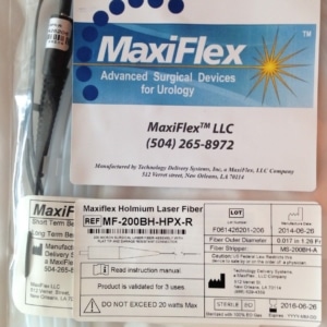 Fibra Maxiflex de 200 x 272 micras reusable para laser Holmio y SMA-905 compatible con Lumenis MF200BH-HPX-0