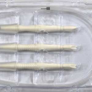 5229-1 One-Step set de trocars de 23Ga - caja con 1 incluye 3 trocares cuchilla Stiletto 3 trocares pre cargados con canulas una linea de infusion-0