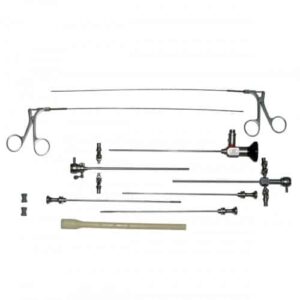 END-VA20A-MC Paquete de Endoscopia Veterinaria Inicial con 10 piezas y un telescopio de 2.7mm X 30 grados x 175 mm de largo esterilizable en autoclave-0
