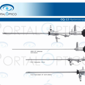 Renta MENSUAL de HISTEROSCOPIO 3MM. tipo Bettocchi con canal de trabajo tijera y pinza de toma solo set de instrumentos y Lente sin torre, marca similar o compatible con universal-0