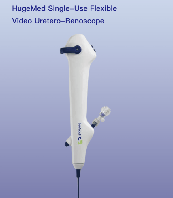 HU-30 Video Ureteroscopio digital Hugemed descartable sin límite de horas de uso con luz led y es ful, HD se usa ya sea con el procesador o una pantalla lcd -0