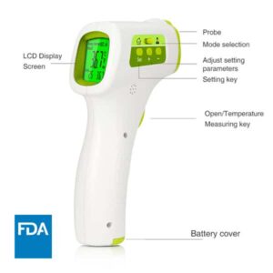 Termometro digital inalambrico infrarrojo para medir temperatura de menos 10° a 45°-0