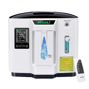 Concentrador de Oxigeno DEDKJ modelo DE-1AB de 7 litros por minuto con un set de consumibles -0