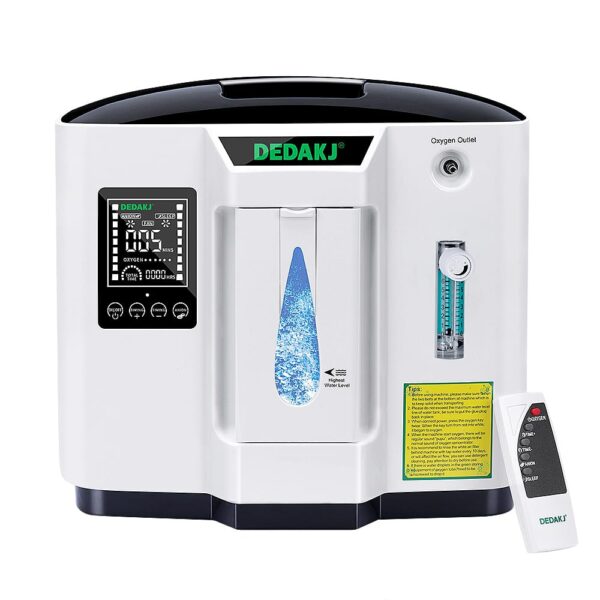 Concentrador de Oxigeno DEDKJ modelo DE-1AB de 7 litros por minuto con un set de consumibles -0
