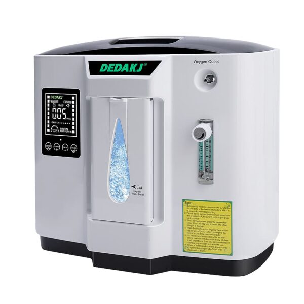 Concentrador de Oxigeno DEDKJ modelo DE-1AB de 7 litros por minuto con un set de consumibles -3750