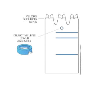 Funda estéril para microscopio quirúrgico Leica o Wild 3 puertos standard