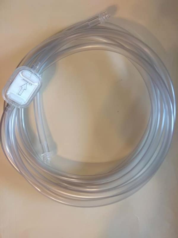 Set de manguera para insuflación de CO² con filtro incluido de 2 micrones , paquete con 1 pieza, conectores luer look ambos lados-0