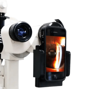 Adaptador de celular a Lampara de Hendidura, Microscopio